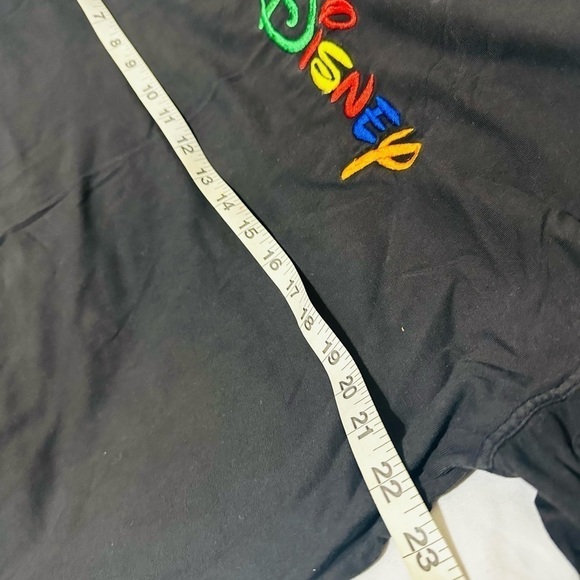 Vintage 90s Euro-Disney T-Shirt RARE Embroidered Rainbow Pride Streetwear Casual - Picture 2 of 5